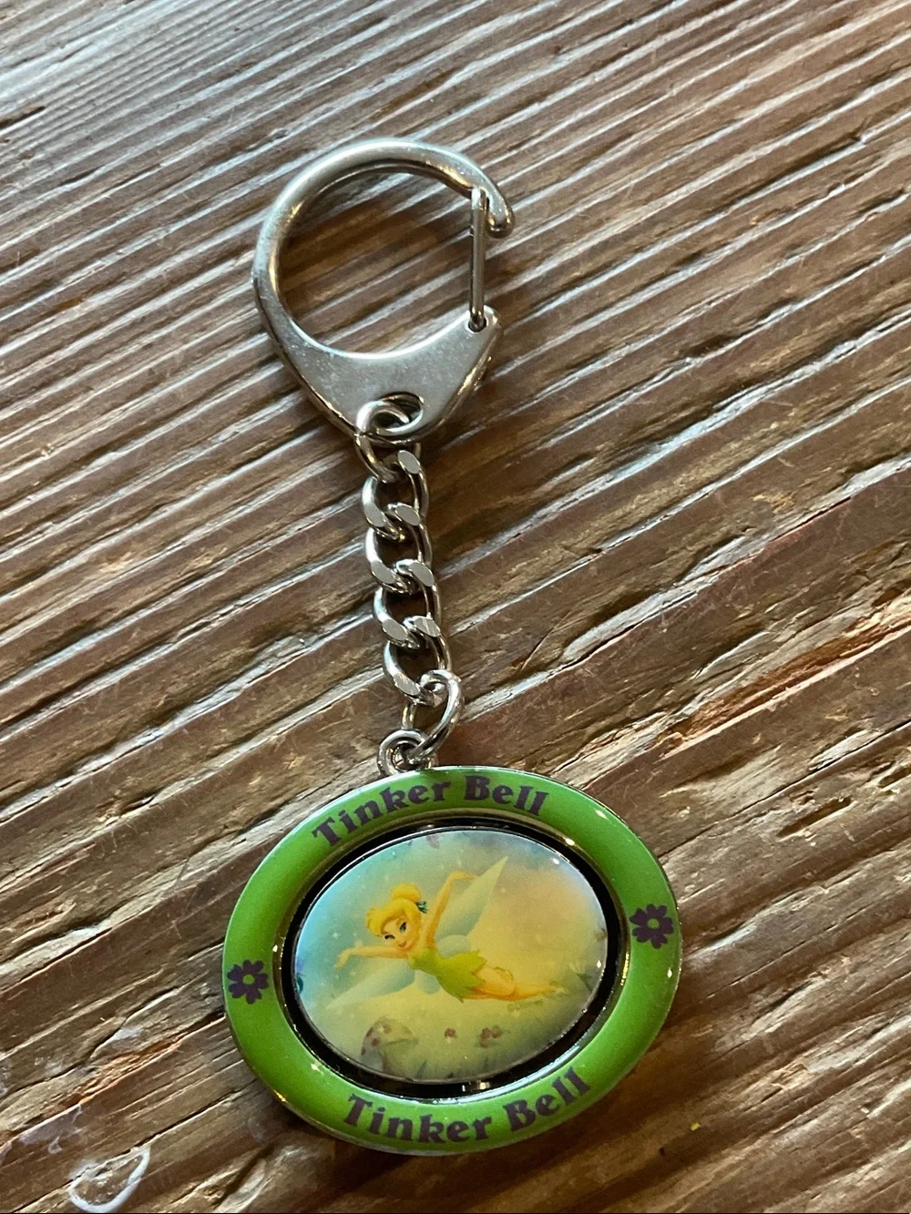 Tinker Bell Green Charm Keychain bag lip